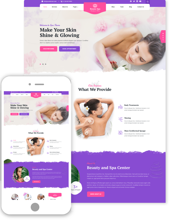 Spa Salon Center WordPress Theme