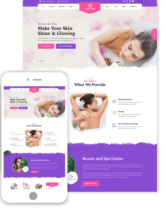 Spa Salon Center WordPress Theme