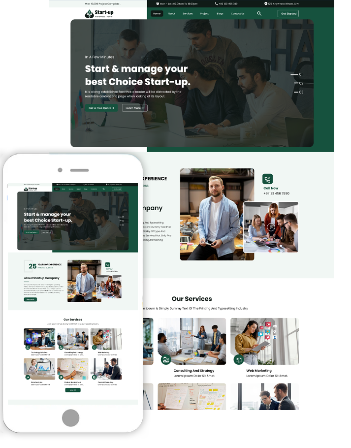 Startup WordPress Theme