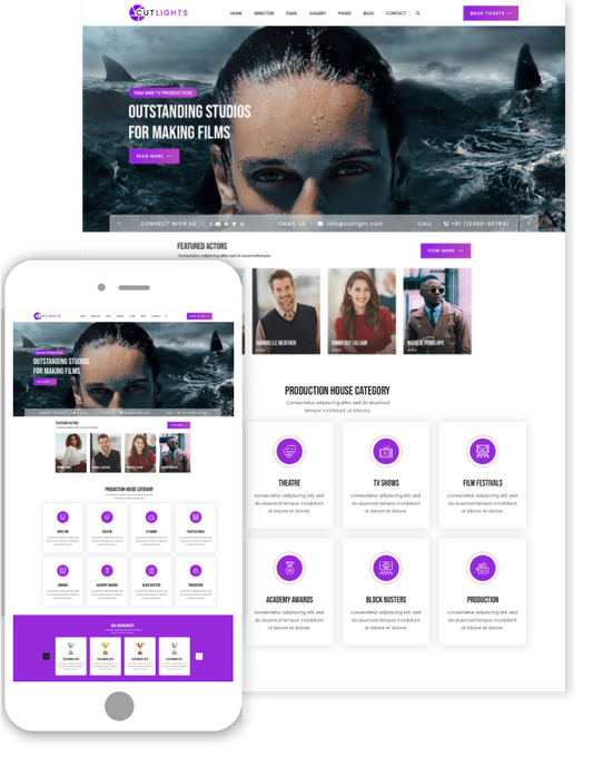 Theater Cinema WordPress Theme