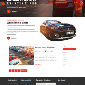 Free Automobile WordPress Theme