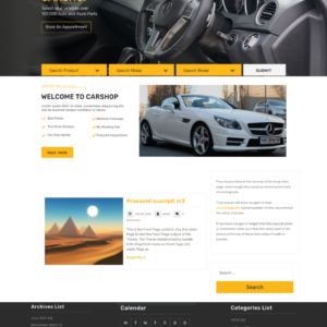 Free Auto Car Care WordPress Theme