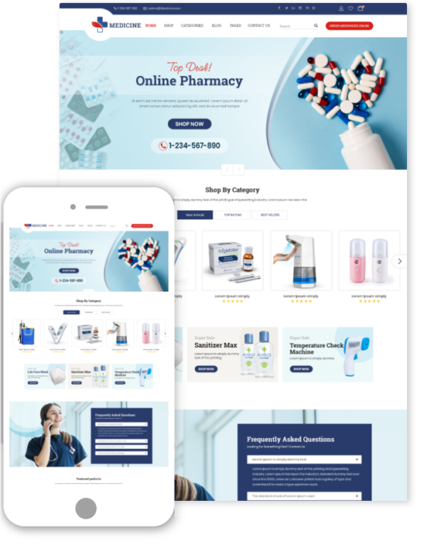 Online Pharmacy WordPress Theme