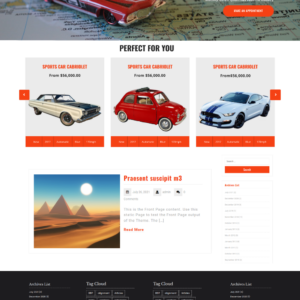 Free Motors WordPress Theme