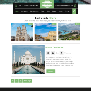Free Tourism WordPress Theme