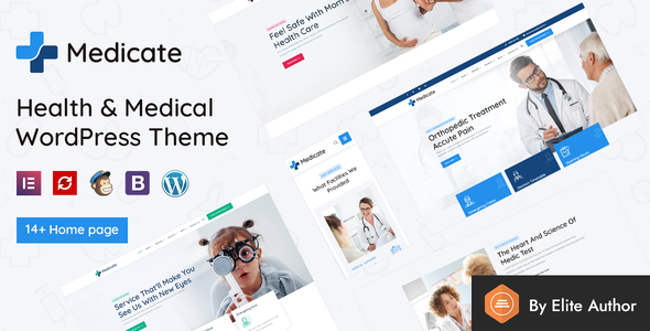 Screenshot of Medicate Theme - available in 14+ home page options