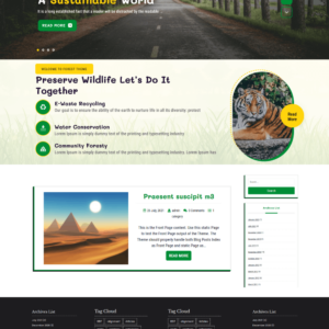 Free Eco Nature WordPress Theme