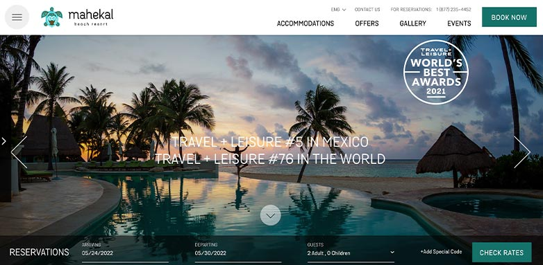 Hotel homepage requirements & features