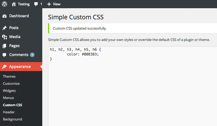 Smooth workflow with custom CSS option